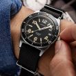Montre Chronofixe Diver Leather | Light Gray Suede