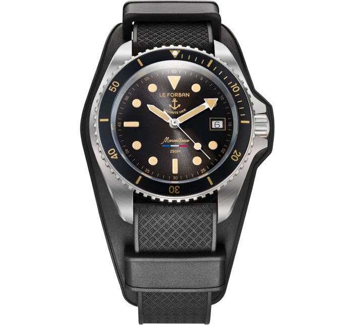 Montre Le Forban Marseillaise Noir Onyx