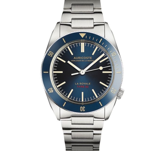 Montre Auricoste La Royale Type 32 Bleue