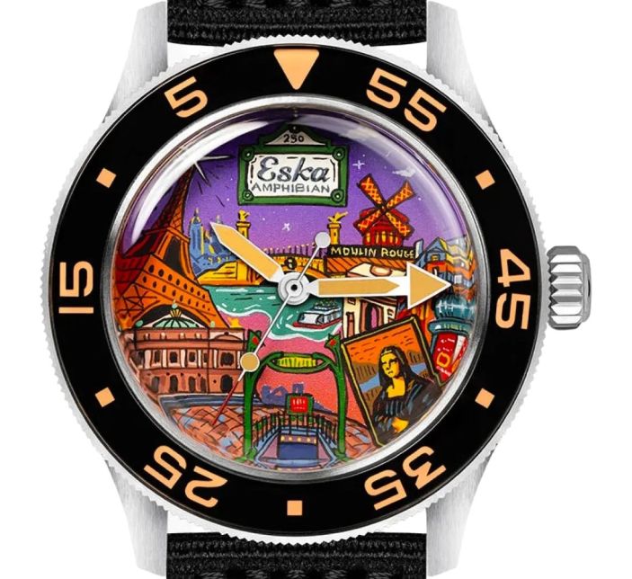 Montre Eska Amphibian 250 "Cœur de Paris"