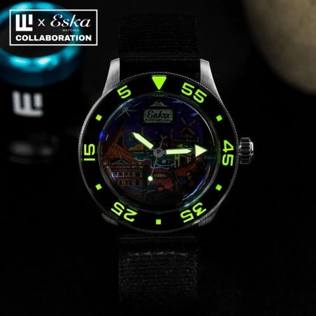 Montre Eska Amphibian 250 "Cœur de Paris"
