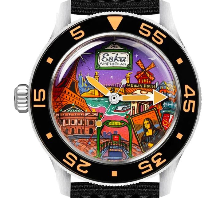 Montre Eska Amphibian 250 "Cœur de Paris" Destro