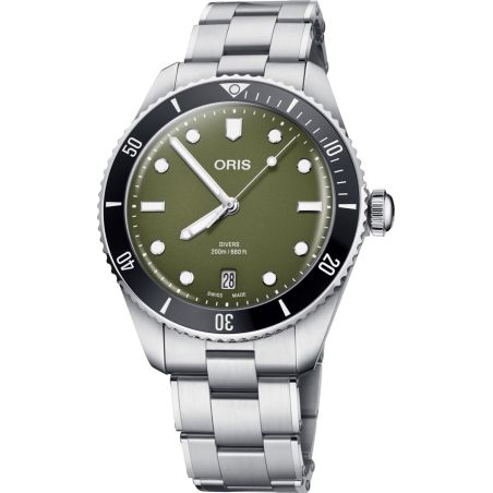 Montre Oris Divers Date Green 01 733 7795 4057-Set
