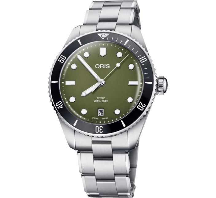 Montre Oris Divers Date Green 01 733 7795 4057-Set