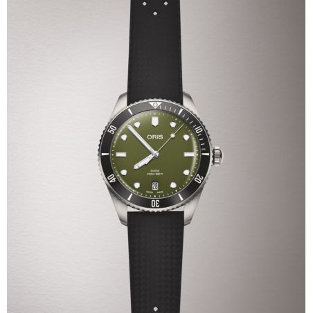 Montre Oris Divers Date Green 01 733 7795 4057-Set