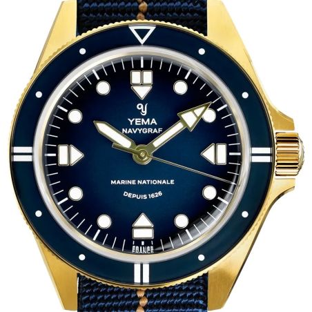 Montre Yema Navygraf Marine Nationale 400th Anniversary YMHF1591MN-GG