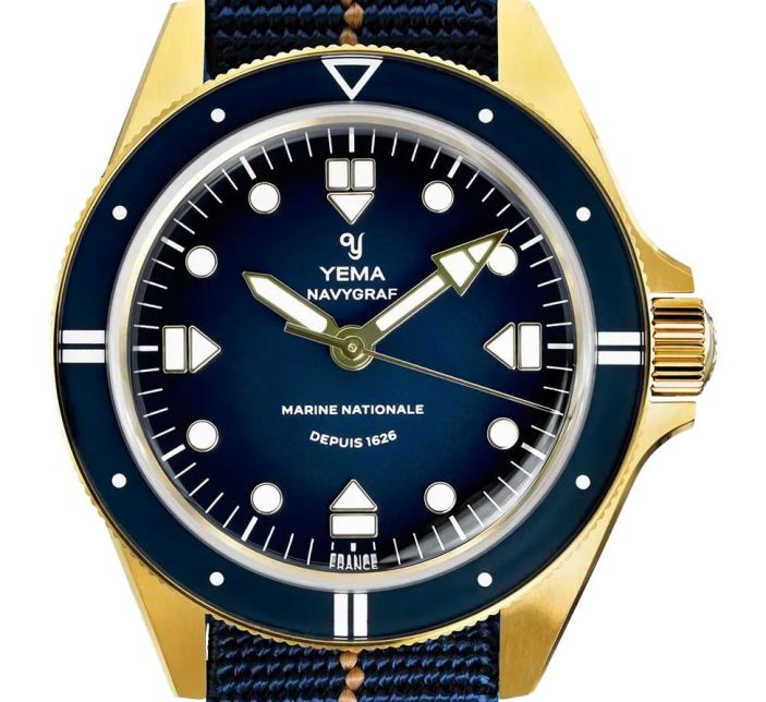 Montre Yema Navygraf Marine Nationale 400th Anniversary YMHF1591MN-GG
