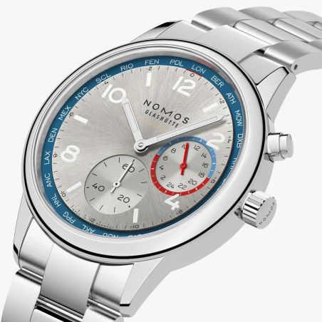 Montre Nomos Club Sport Neomatik Mondial Argent 791
