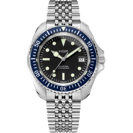 Montre HGP Diver 200M Bleue