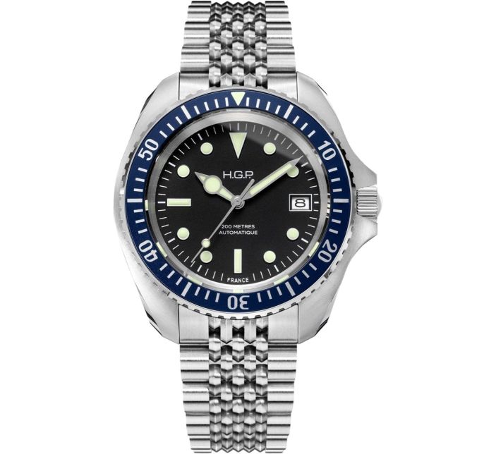 Montre HGP Diver 200M Bleue