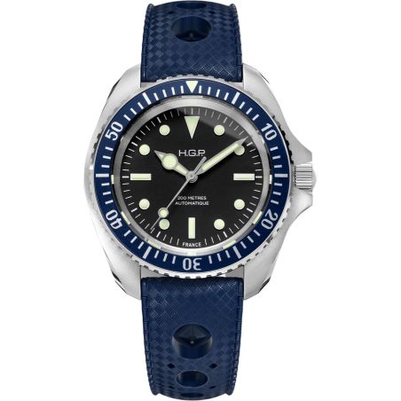 Montre HGP Diver 200M Bleue No Date