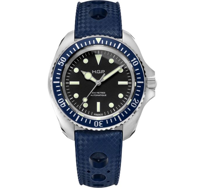 Montre HGP Diver 200M Bleue No Date