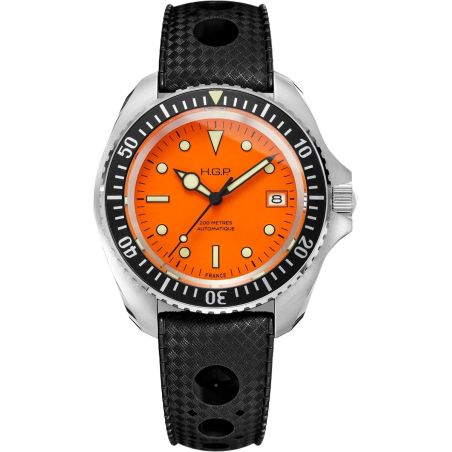 Montre HGP Diver 200M Orange