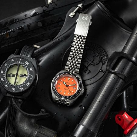 Montre HGP Diver 200M Orange