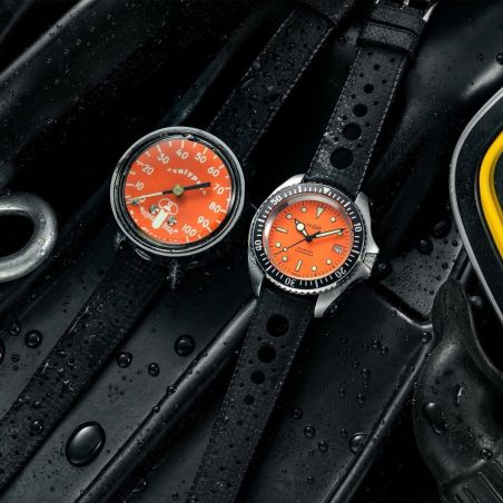 Montre HGP Diver 200M Orange