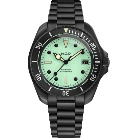 Montre HGP Diver 200M Night Diver PVD