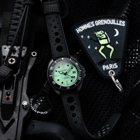 Montre HGP Diver 200M Night Diver PVD