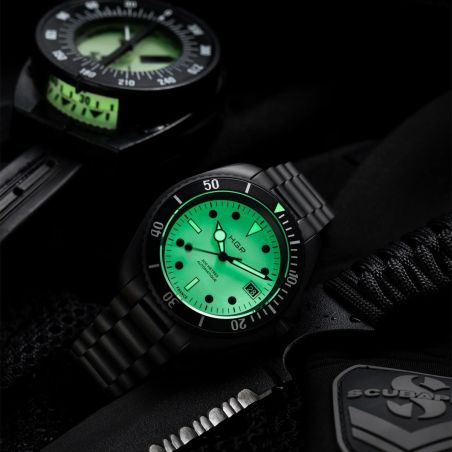 Montre HGP Diver 200M Night Diver PVD