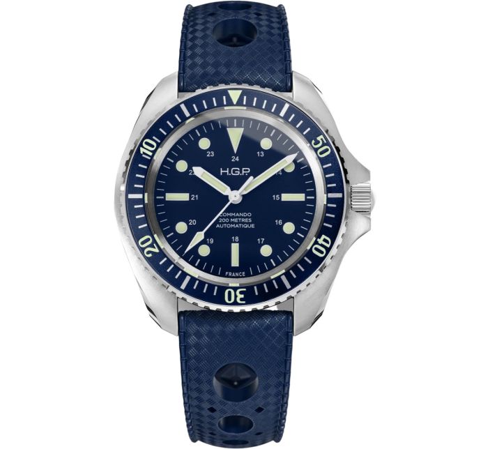 Montre HGP Diver 200M Commando Bleue