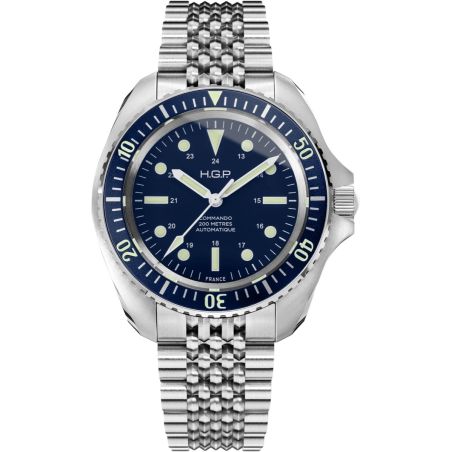 Montre HGP Diver 200M Commando Bleue