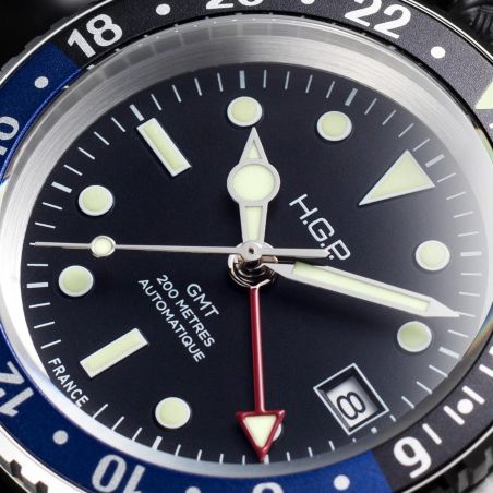 Montre HGP Diver GMT 200M Batman