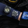 Montre HGP Diver 200M Mecaquartz Bleue