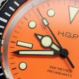 Montre HGP Diver 200M Mecaquartz Orange
