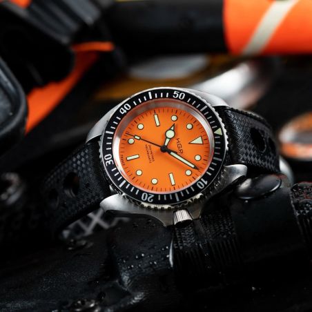 Montre HGP Diver 200M Mecaquartz Orange