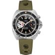 Montre HGP Diver 200M Chrono Mecaquartz Vintage Big Eye