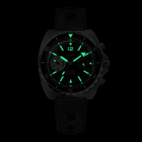 Montre HGP Diver 200M Chrono Mecaquartz Vintage Big Eye