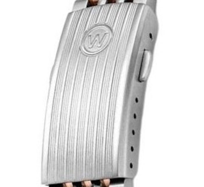 Bracelet Wolbrook Acier Grain De Riz Bi-ton