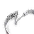 Bracelet Wolbrook Acier Grain De Riz Bi-ton