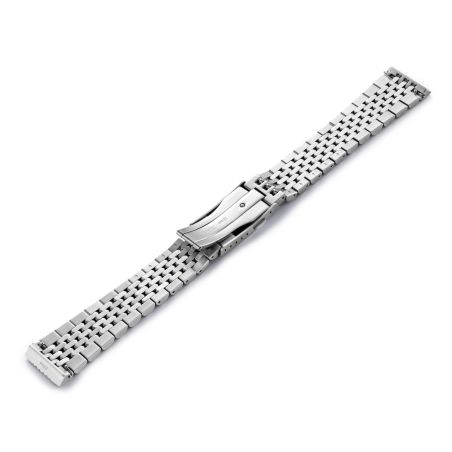 Bracelet Wolbrook Acier Grain De Riz Bi-ton
