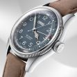 Montre Oris Big Crown Pointer Date 40mm Blue Light Brown Leather 