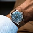 Montre Oris Big Crown Pointer Date 40mm Blue Light Brown Leather 