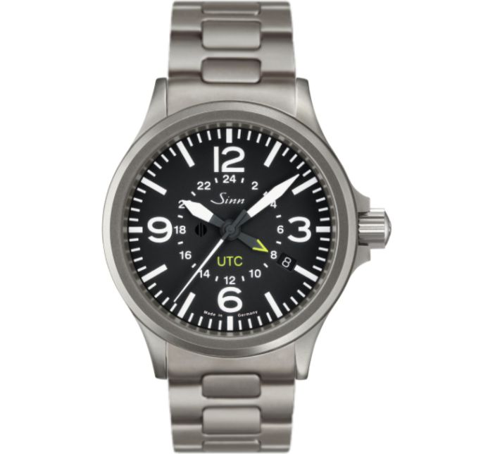 Montre Sinn Instrument Watch 856 UTC Solid Strap