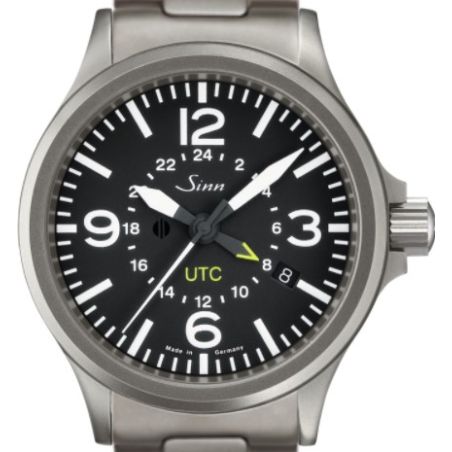 Montre Sinn Instrument Watch 856 UTC Solid Strap