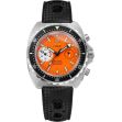 Montre HGP Diver 200M Chrono Mecaquartz Orange Big Eye