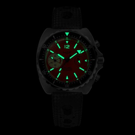 Montre HGP Diver 200M Chrono Mecaquartz Orange Big Eye