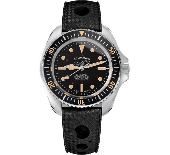 Montre HGP Diver 200M Mecaquartz Commando Vintage
