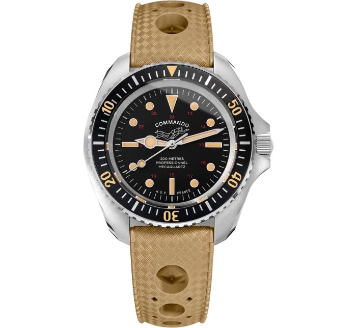 Montre HGP Diver 200M Mecaquartz Commando Vintage