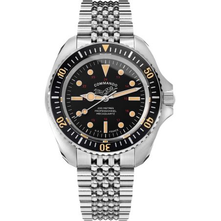 Montre HGP Diver 200M Mecaquartz Commando Vintage