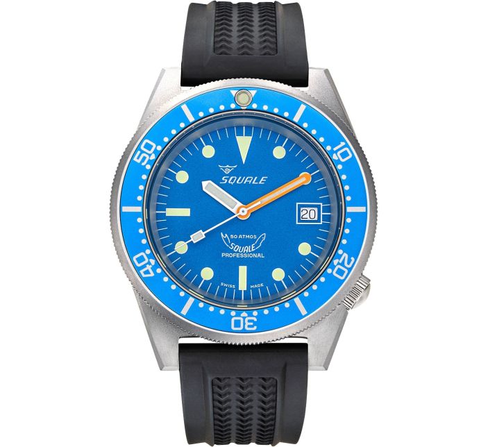 Montre Squale 1521 Blue Blasted Rubber