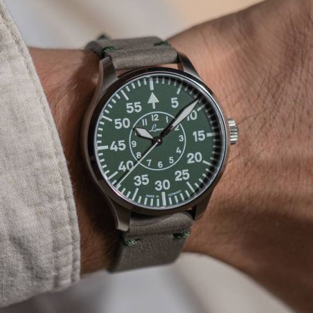 Montre Laco Pilot Watch Aachen Grün 39 862190