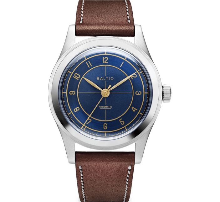 Montre Baltic HMS 002 Bleu Gilt / Cuir