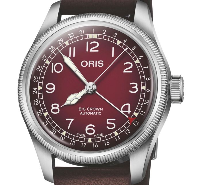 Montre Oris X Cervo Volante Big Crown Pointer Date | Bordeaux