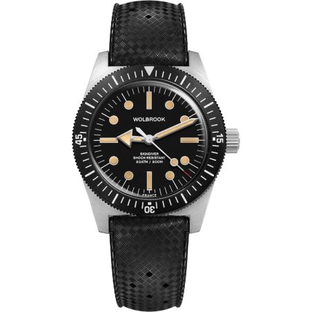 Montre Wolbrook Skindiver 38 Automatic Black Vintage