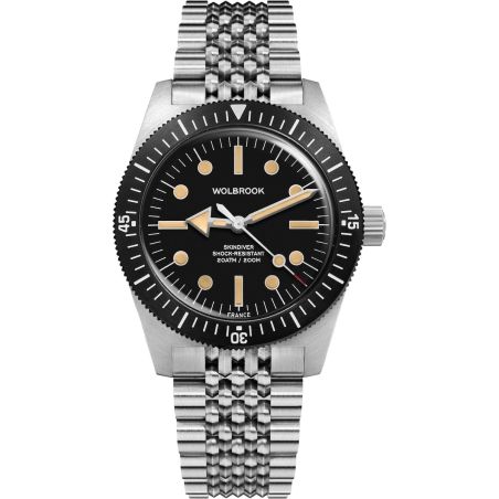 Montre Wolbrook Skindiver 38 Automatic Black Vintage