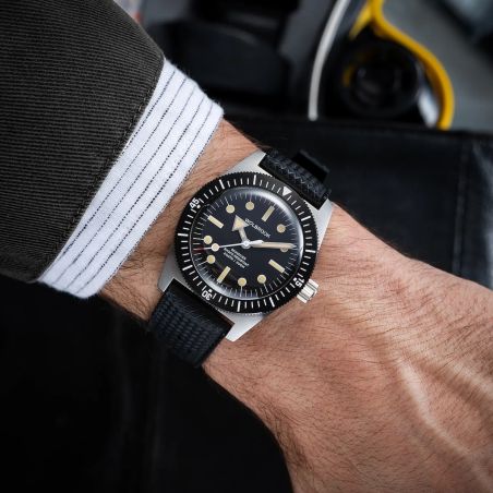 Montre Wolbrook Skindiver 38 Automatic Black Vintage
