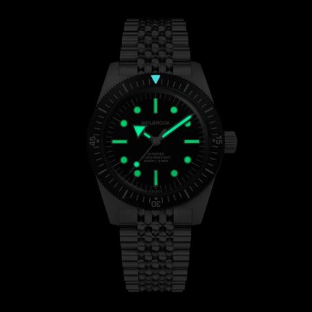 Montre Wolbrook Skindiver 38 Automatic Black Vintage